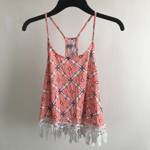 Charlotte Ruse Peach Cropped Tank